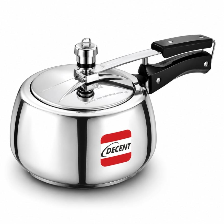 3 Ltr Tri Ply Pressure Cooker - Decent Cookware
